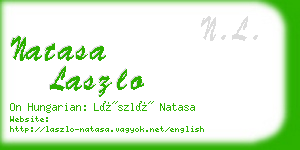 natasa laszlo business card